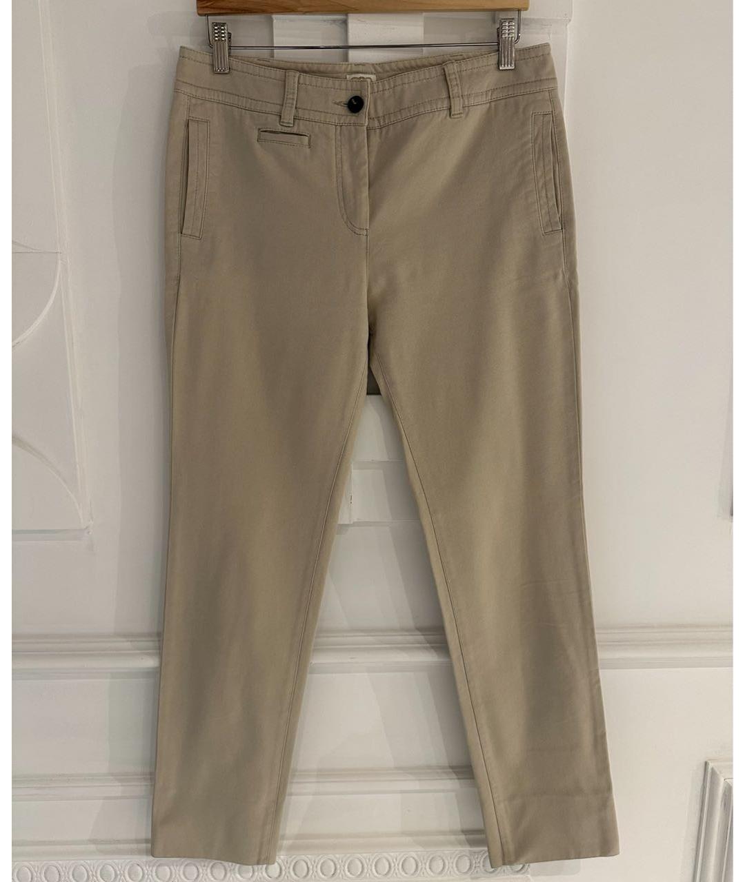 AGNONA Бежевые джинсы слим, фото 5