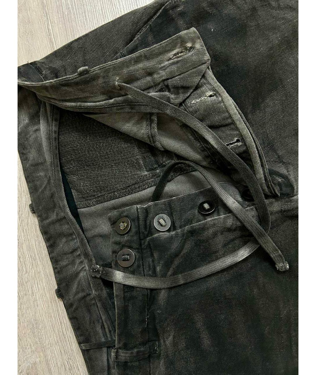 BORIS BIDJAN Мульти хлопко-эластановые джинсы скинни, фото 3