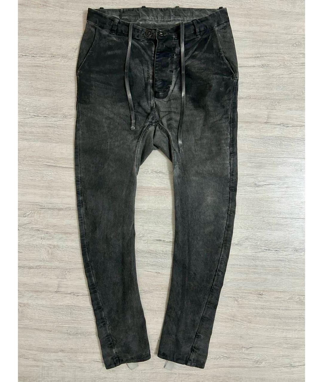 BORIS BIDJAN Мульти хлопко-эластановые джинсы скинни, фото 9