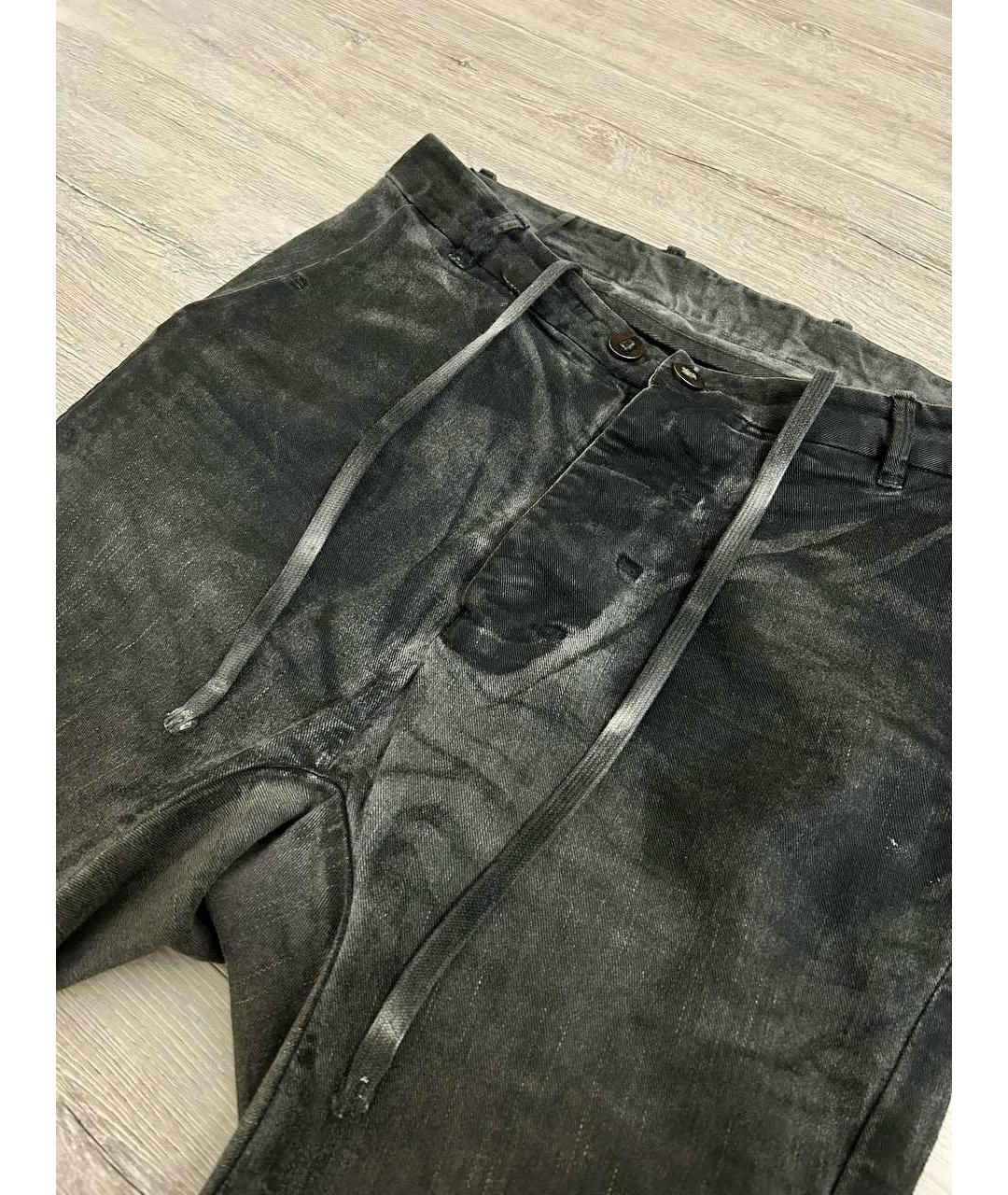 BORIS BIDJAN Мульти хлопко-эластановые джинсы скинни, фото 6