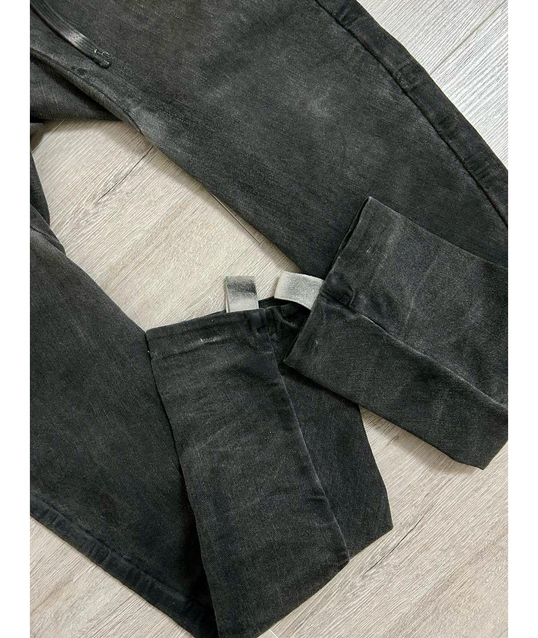 BORIS BIDJAN Мульти хлопко-эластановые джинсы скинни, фото 4