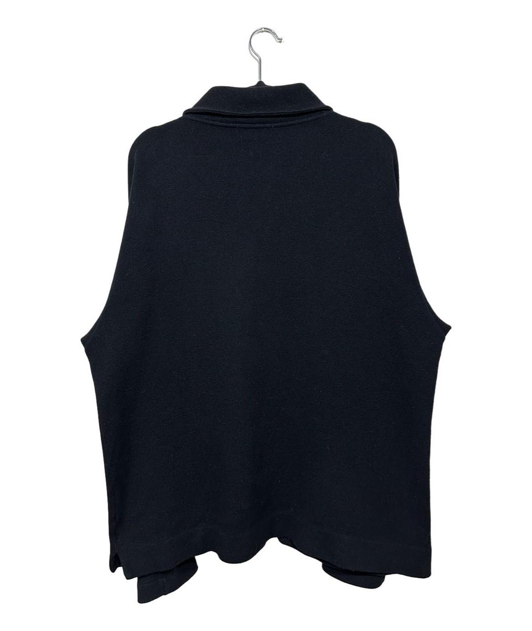 STONE ISLAND Черный шерстяной кардиган, фото 3