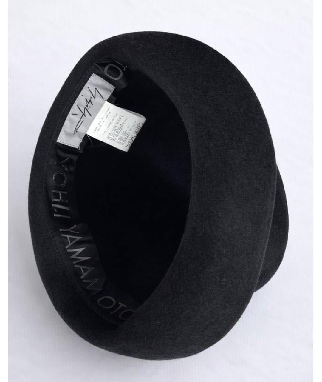 YOHJI YAMAMOTO Черная шляпа, фото 5