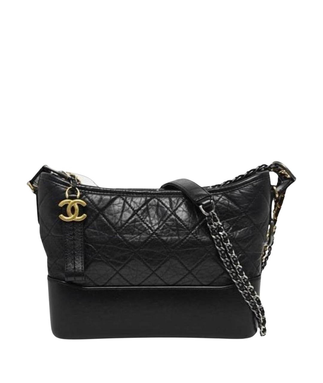 CHANEL Черная кожаная сумка через плечо, фото 1