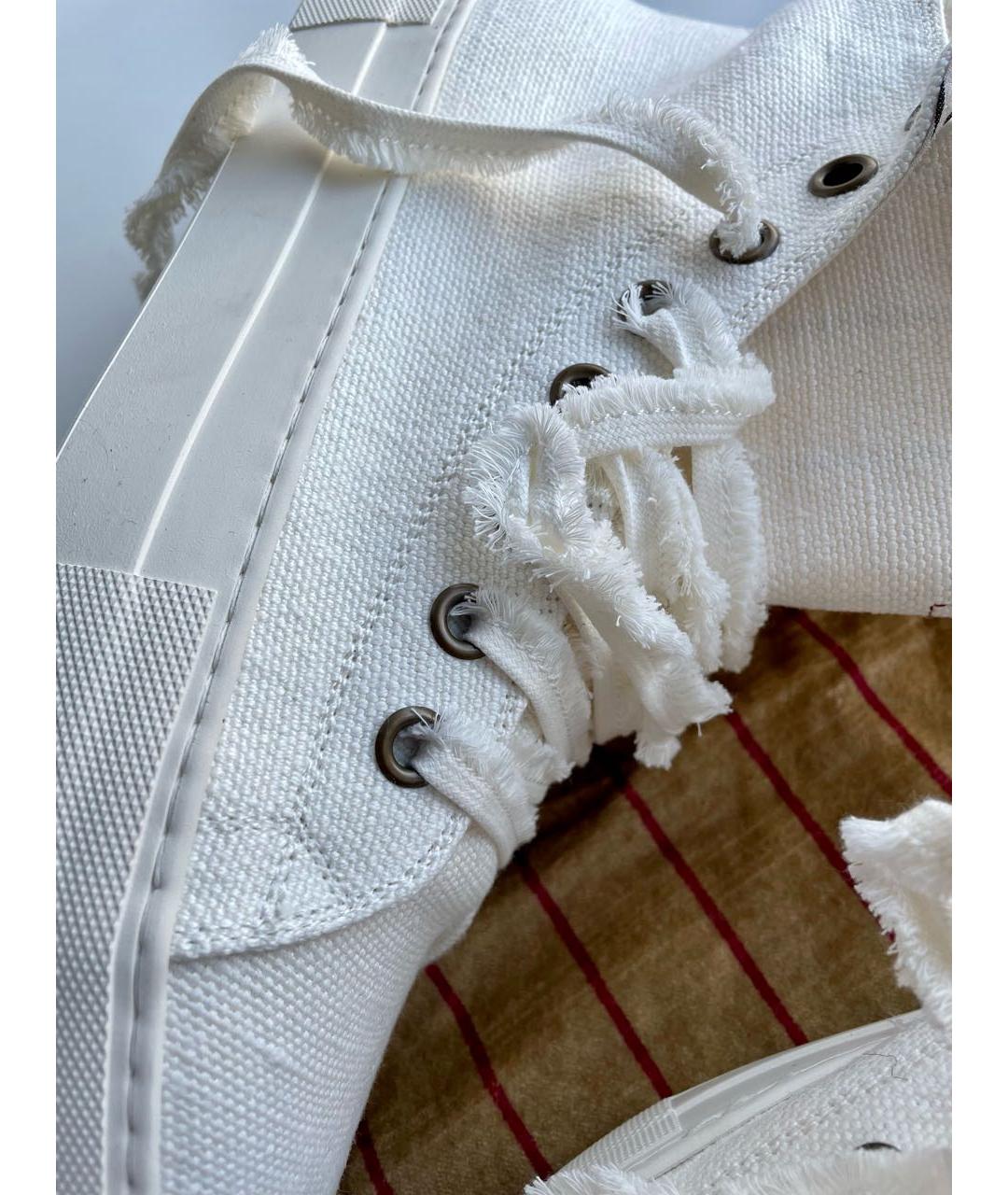 UMA WANG Бежевые текстильные высокие кроссовки / кеды, фото 7