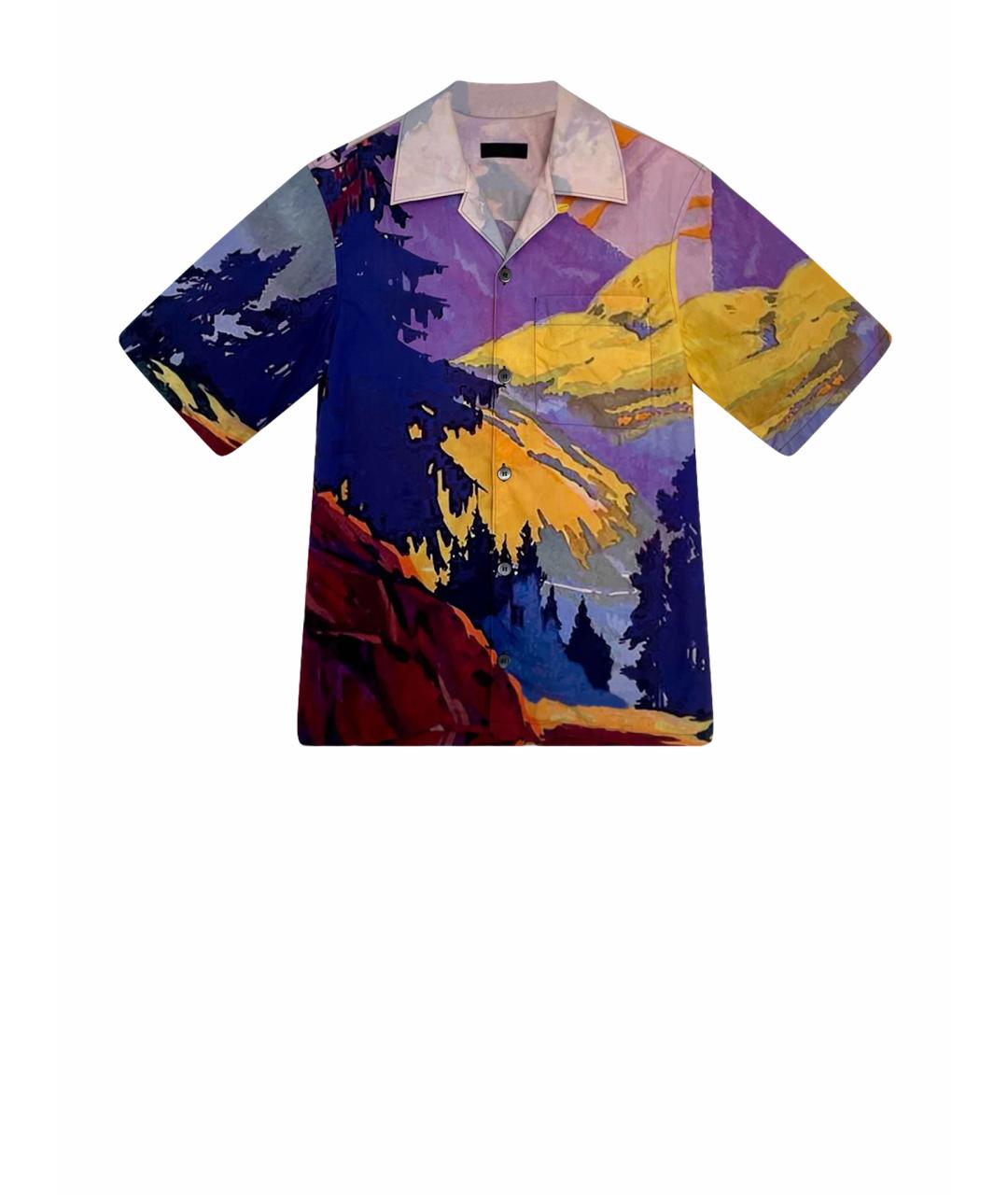 PRADA Мульти хлопковая кэжуал рубашка, фото 9