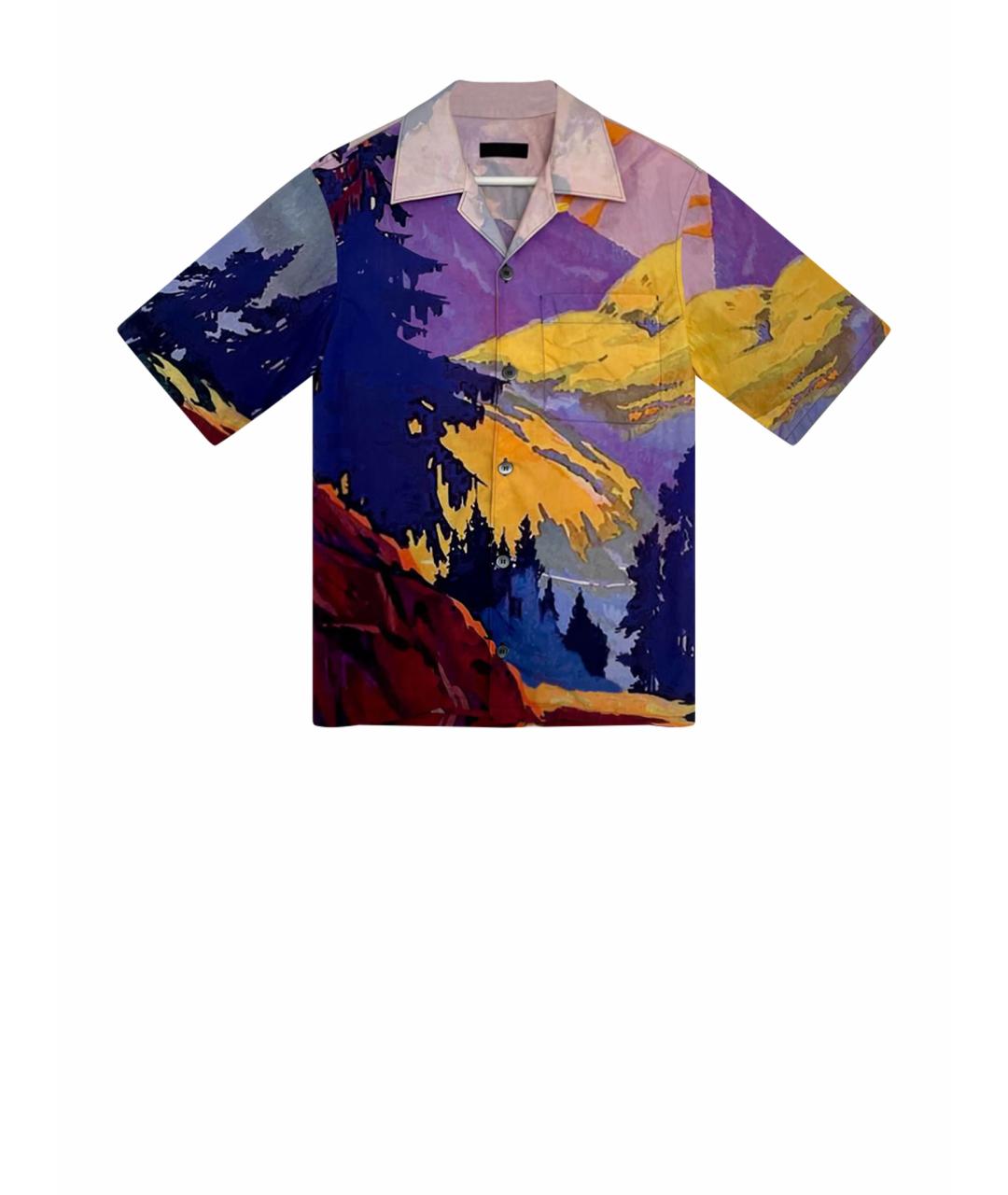 PRADA Мульти хлопковая кэжуал рубашка, фото 1