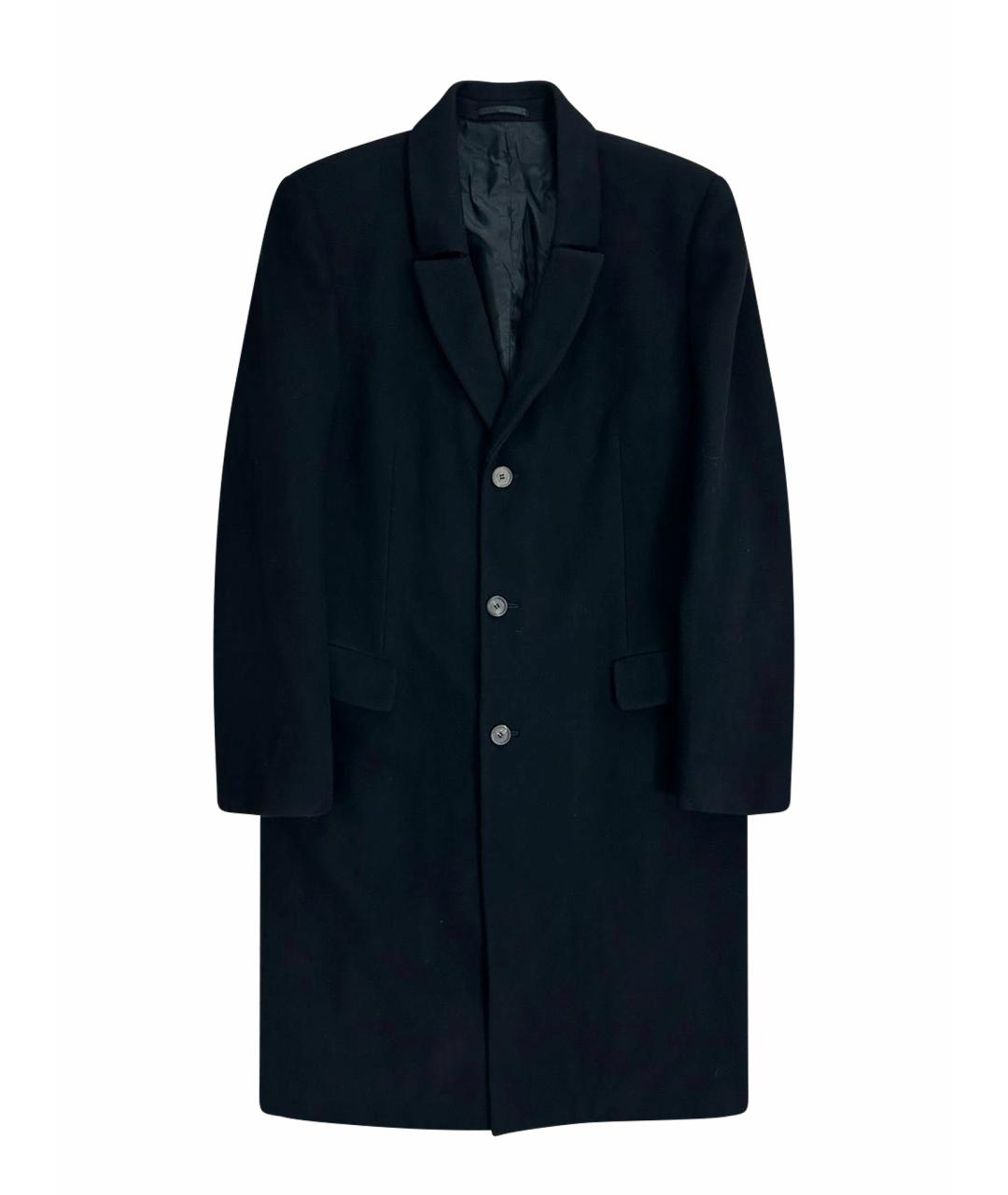 JIL SANDER Черное шерстяное пальто, фото 1