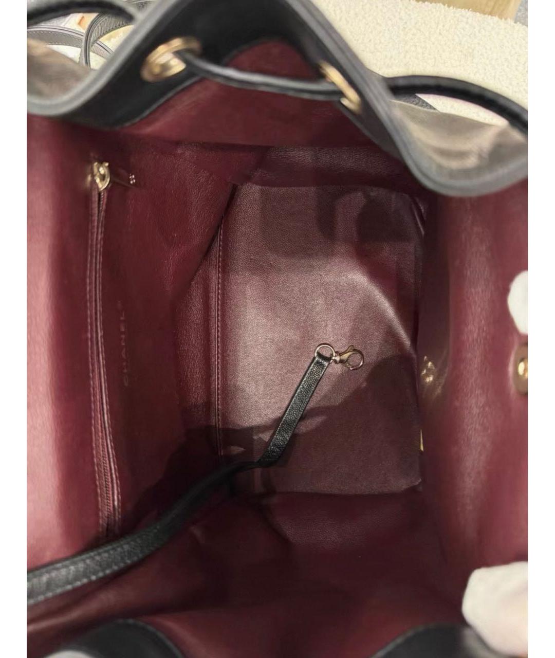 CHANEL Черный кожаный рюкзак, фото 5