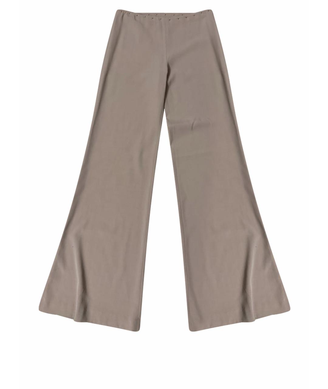JEAN PAUL GAULTIER Бежевые шерстяные брюки широкие, фото 1