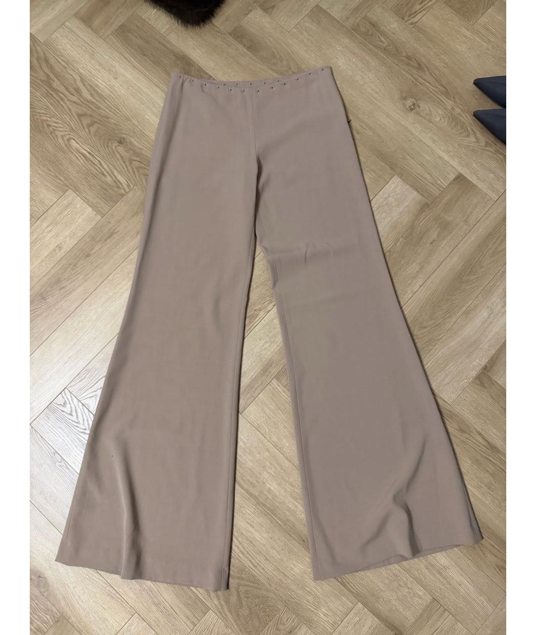 JEAN PAUL GAULTIER Бежевые шерстяные брюки широкие, фото 4