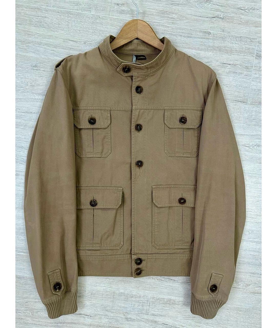 CHRISTIAN DIOR Горчичная хлопковая куртка, фото 9