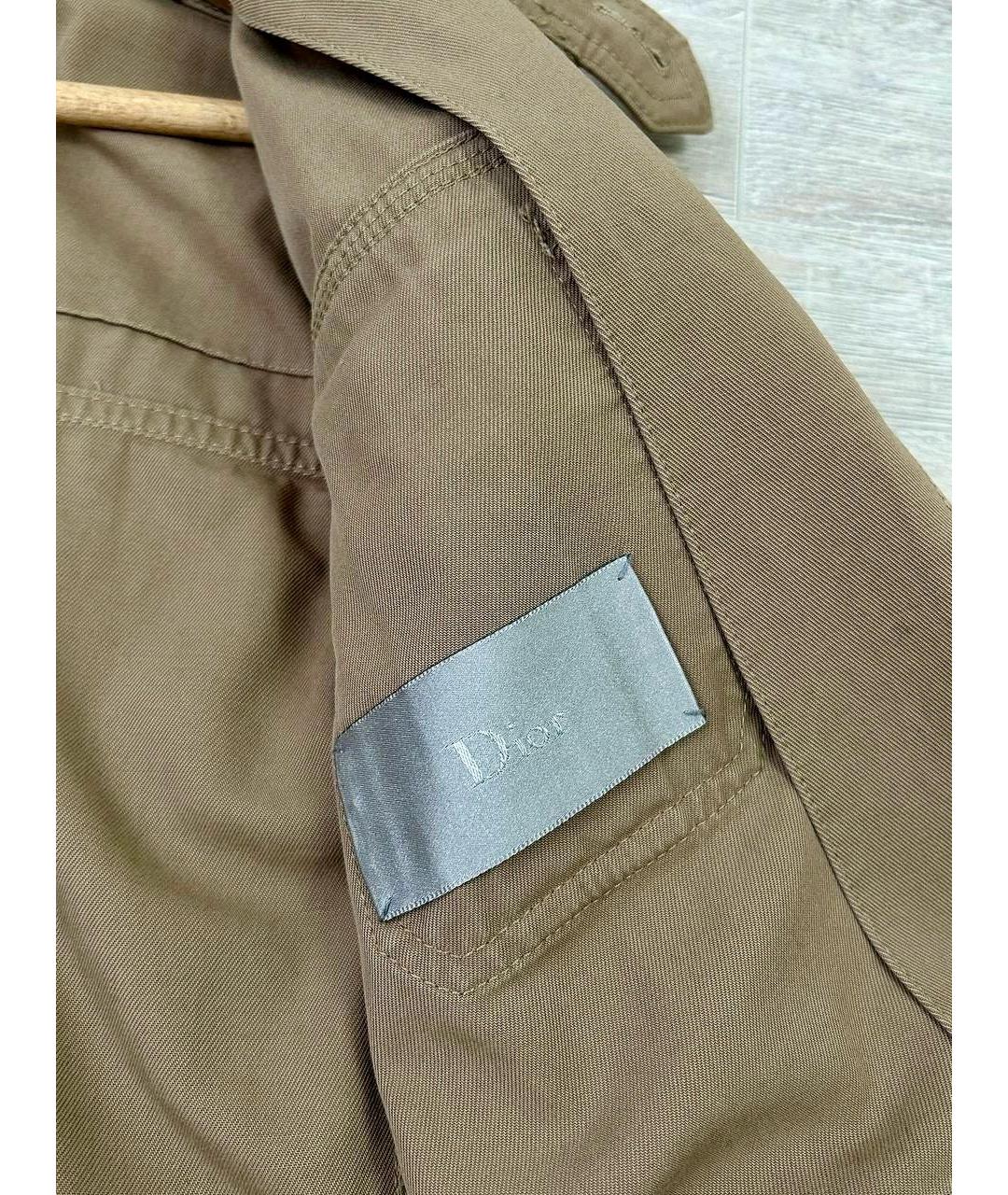 CHRISTIAN DIOR Горчичная хлопковая куртка, фото 7