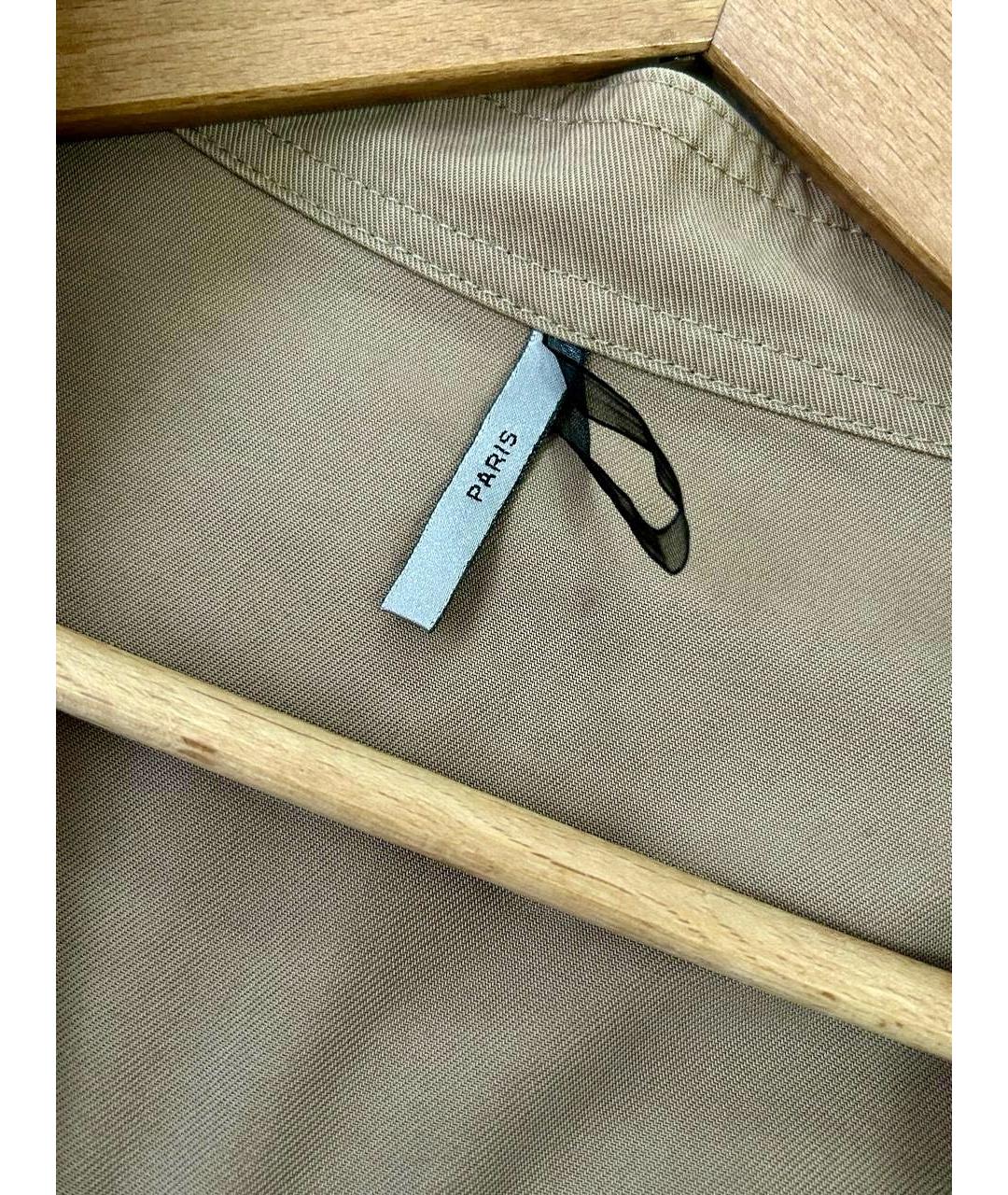 CHRISTIAN DIOR Горчичная хлопковая куртка, фото 5