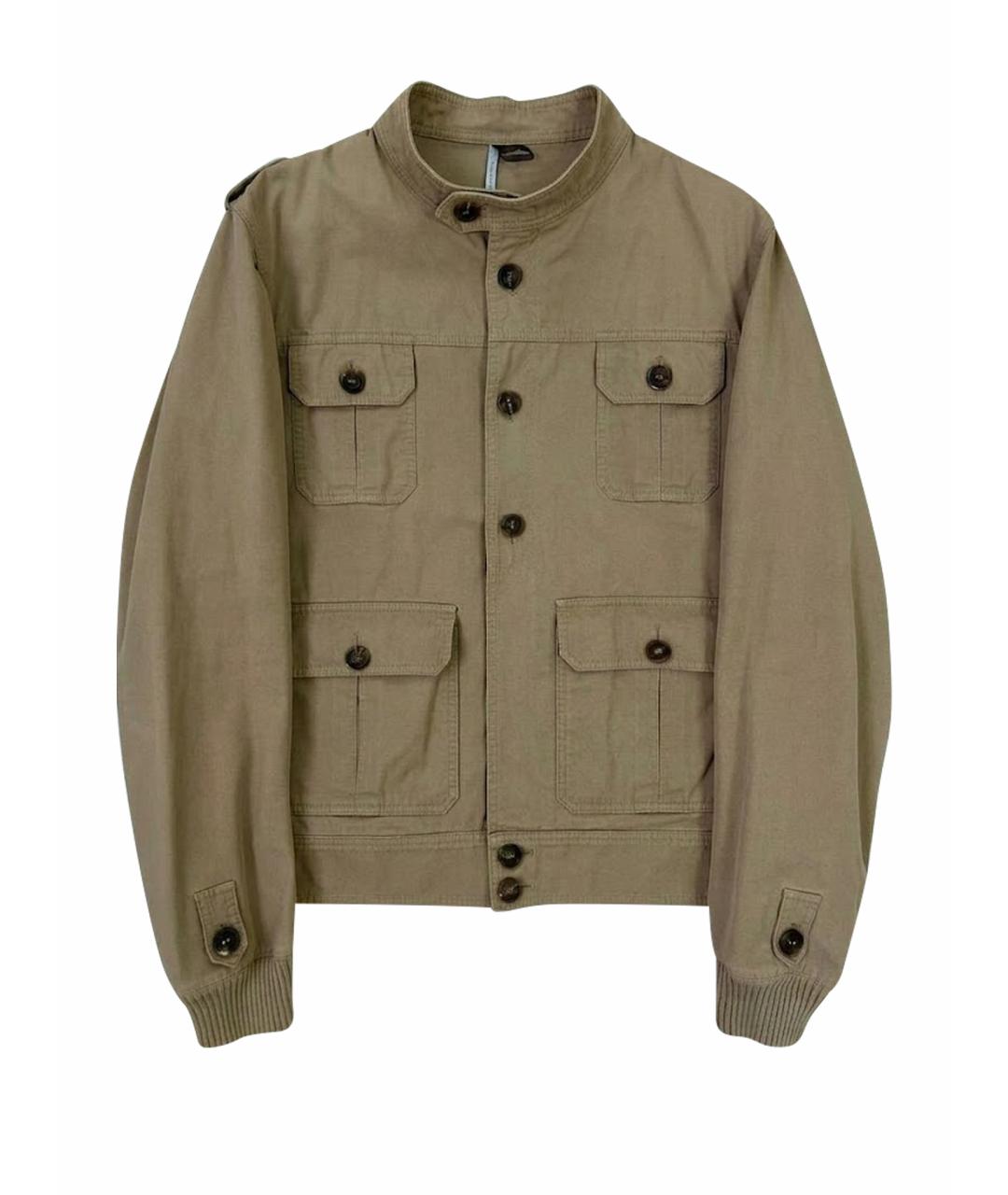 CHRISTIAN DIOR Горчичная хлопковая куртка, фото 1