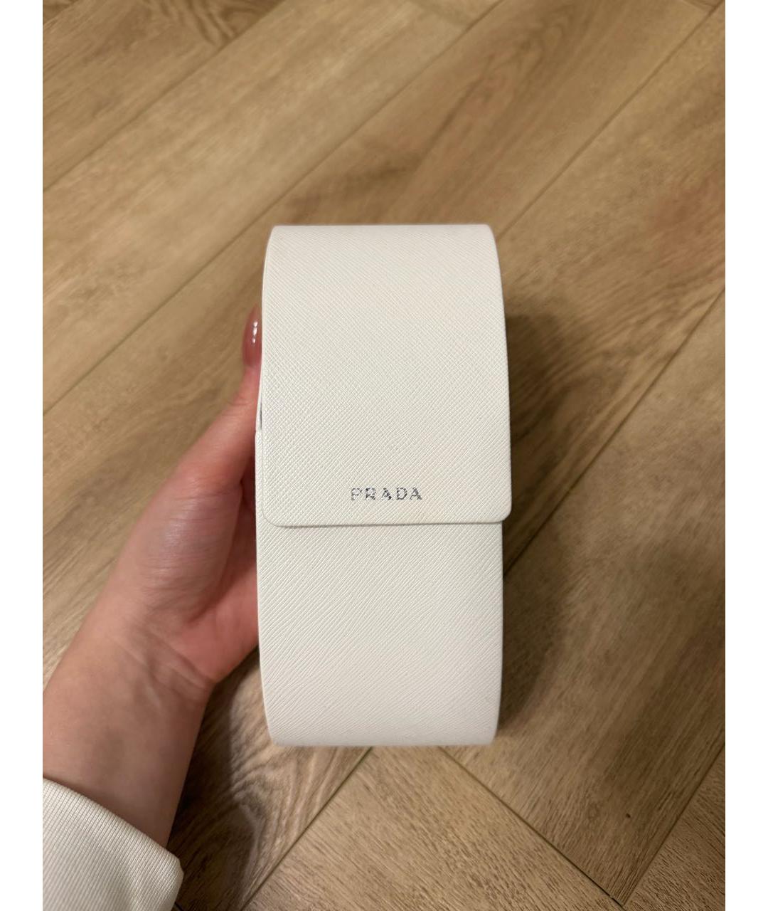 PRADA Черные пластиковые солнцезащитные очки, фото 5