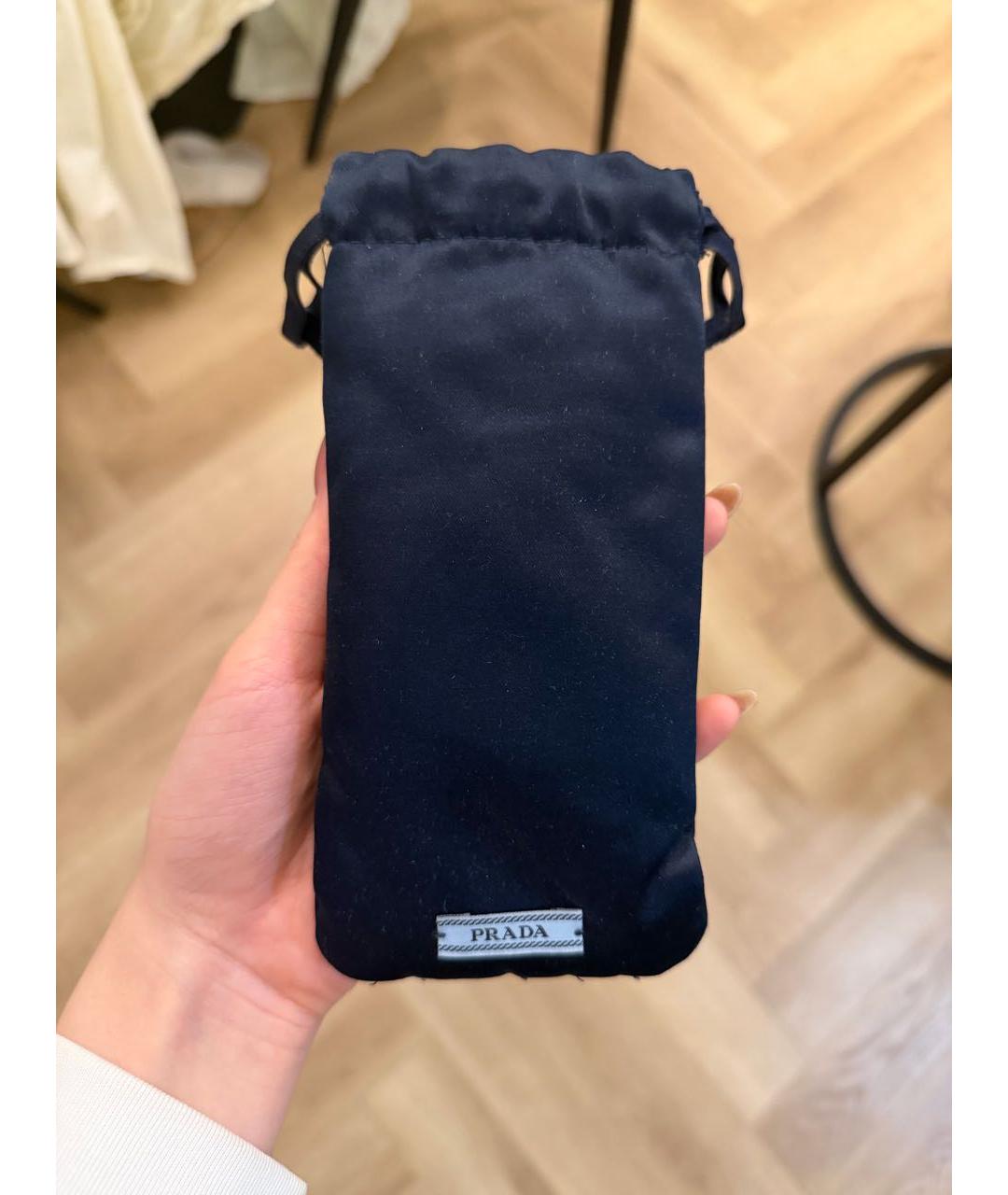 PRADA Черные пластиковые солнцезащитные очки, фото 6