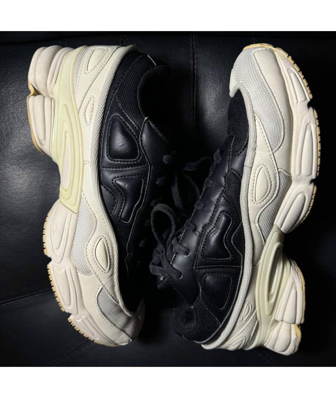 ADIDAS X RAF SIMONS Белые текстильные низкие кроссовки / кеды, фото 4