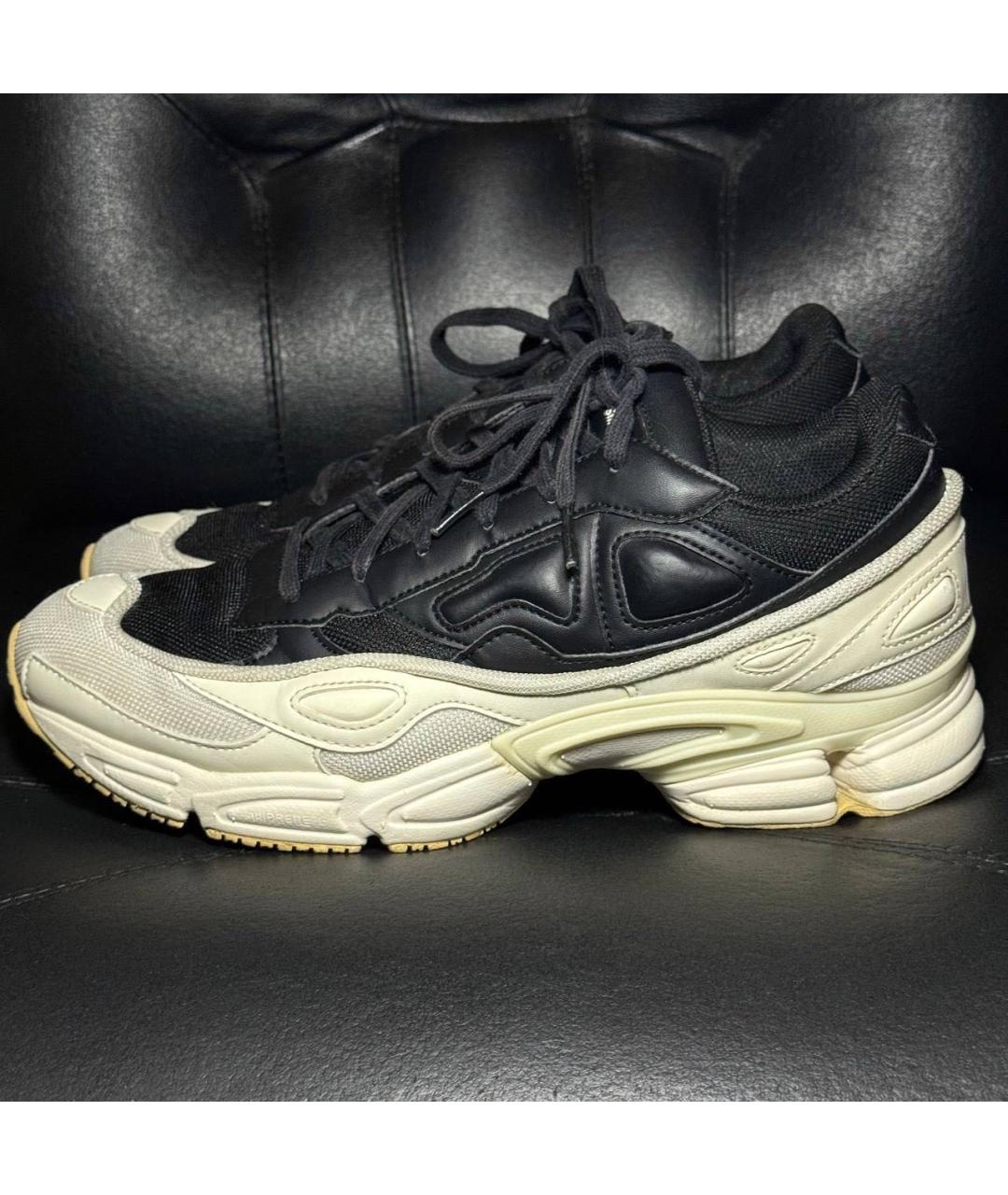 ADIDAS X RAF SIMONS Белые текстильные низкие кроссовки / кеды, фото 3