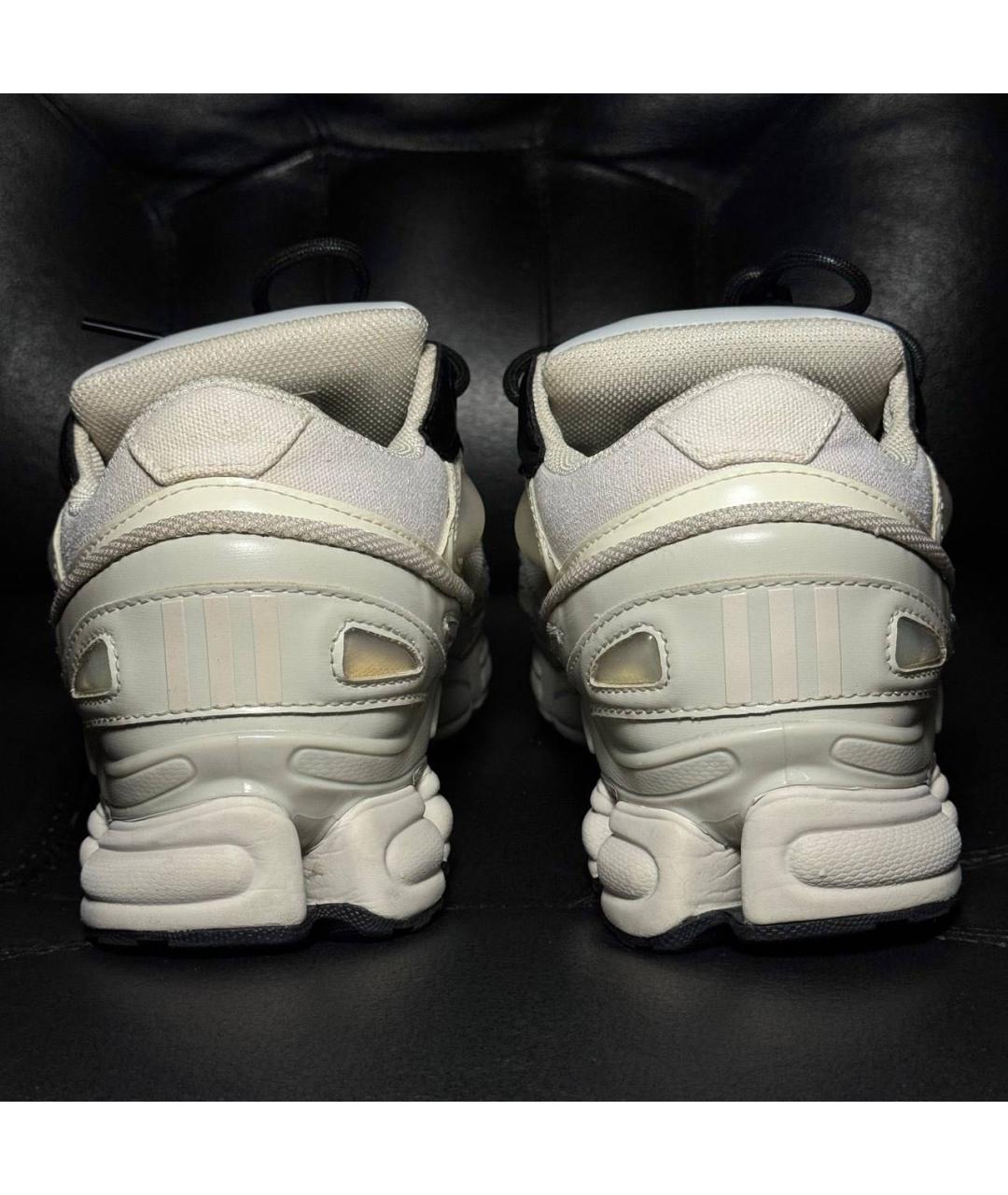 ADIDAS X RAF SIMONS Белые текстильные низкие кроссовки / кеды, фото 2