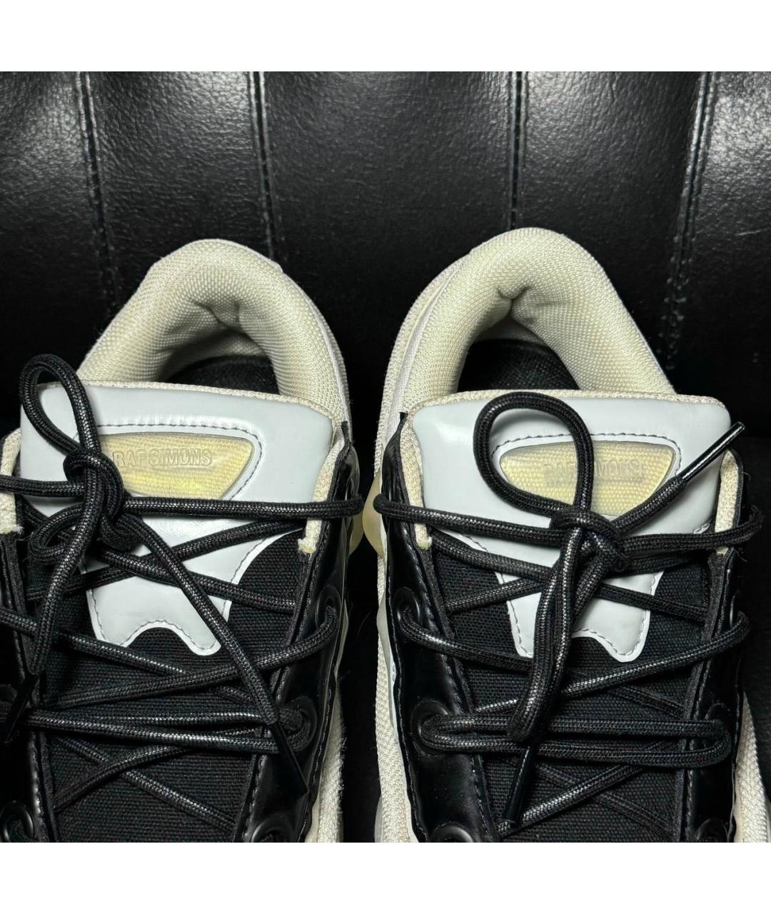 ADIDAS X RAF SIMONS Белые текстильные низкие кроссовки / кеды, фото 8