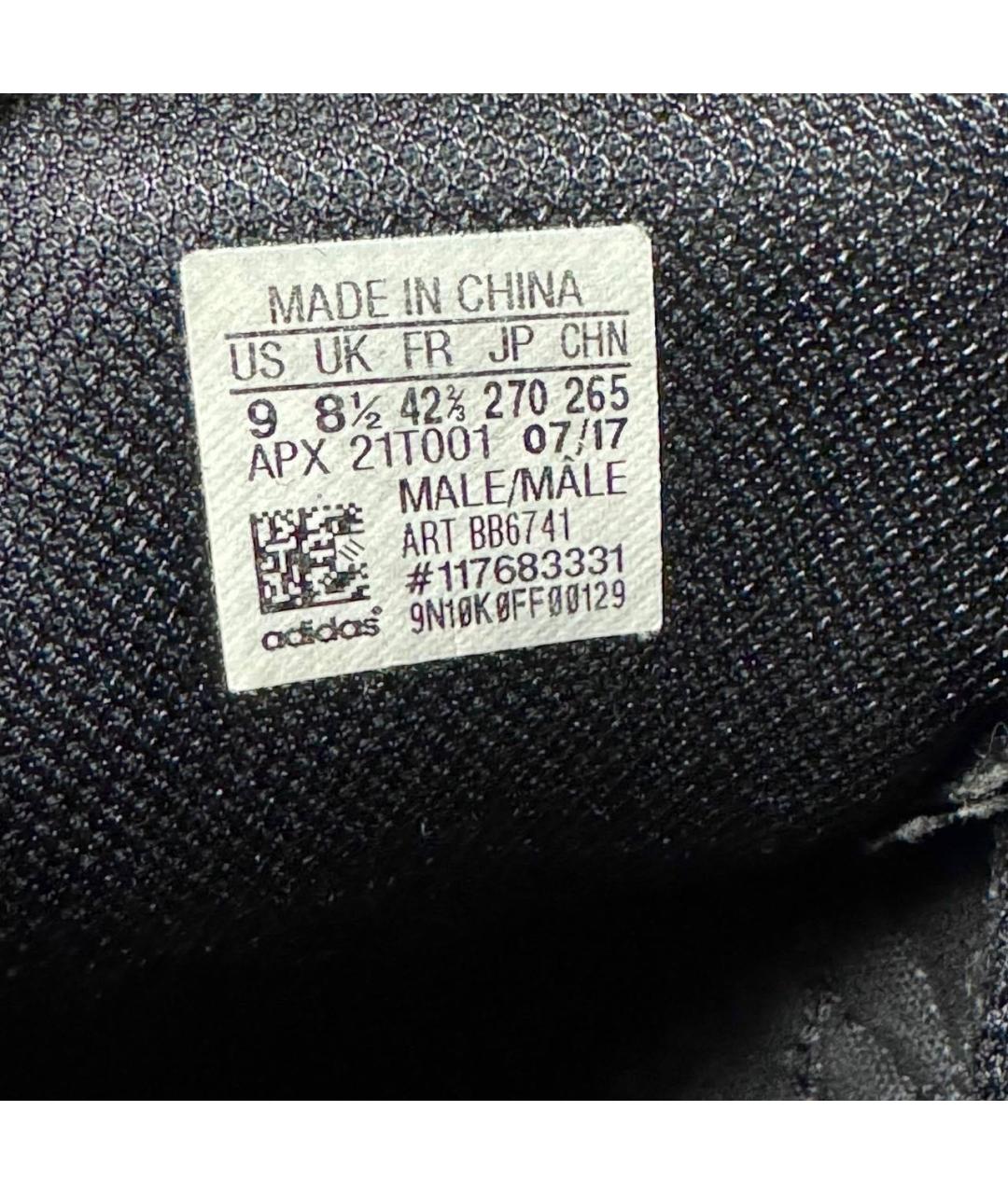 ADIDAS X RAF SIMONS Черные кожаные низкие кроссовки / кеды, фото 6