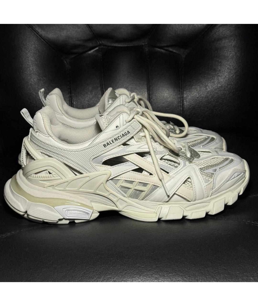 BALENCIAGA Белые текстильные кроссовки, фото 9