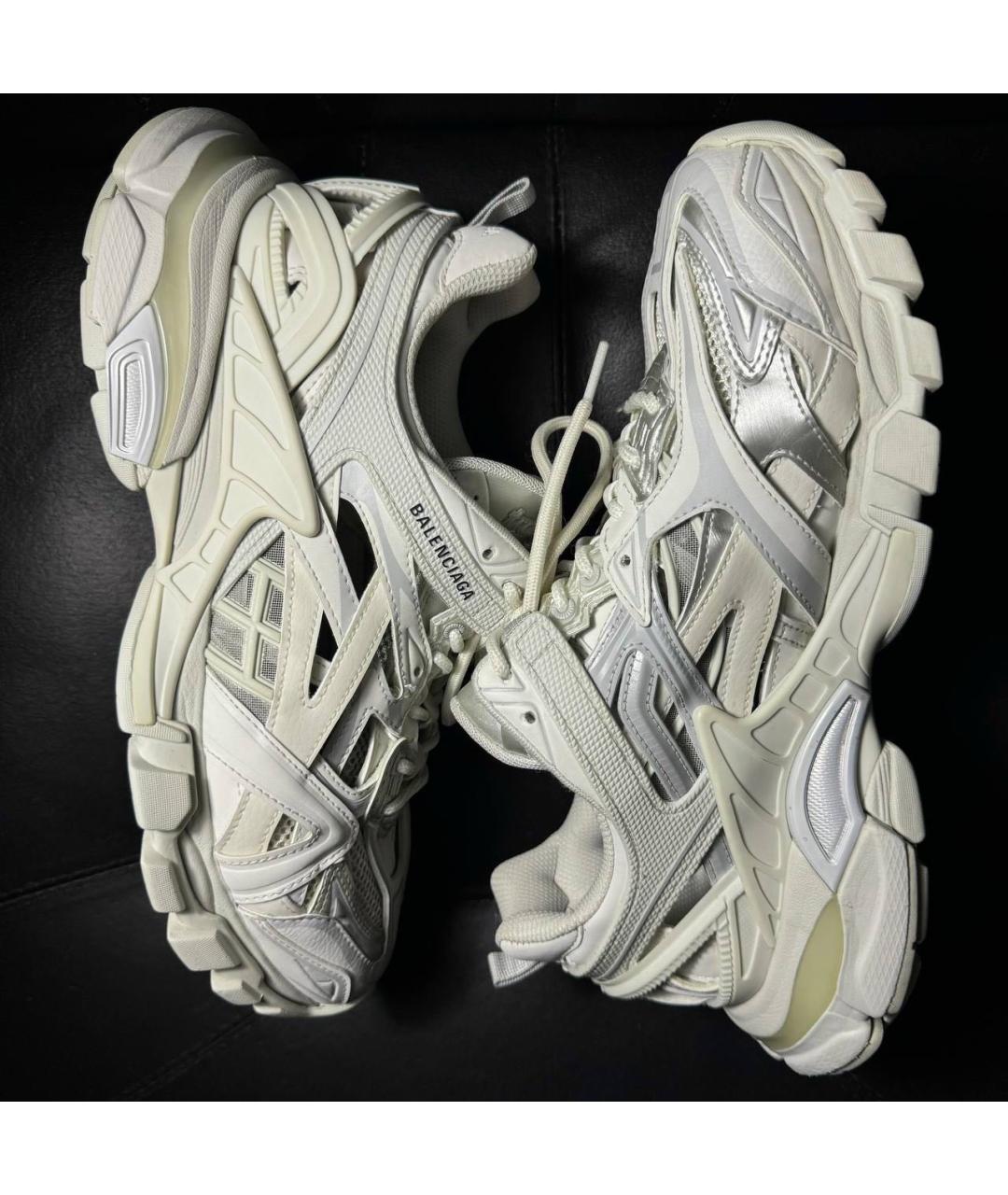 BALENCIAGA Белые текстильные кроссовки, фото 4