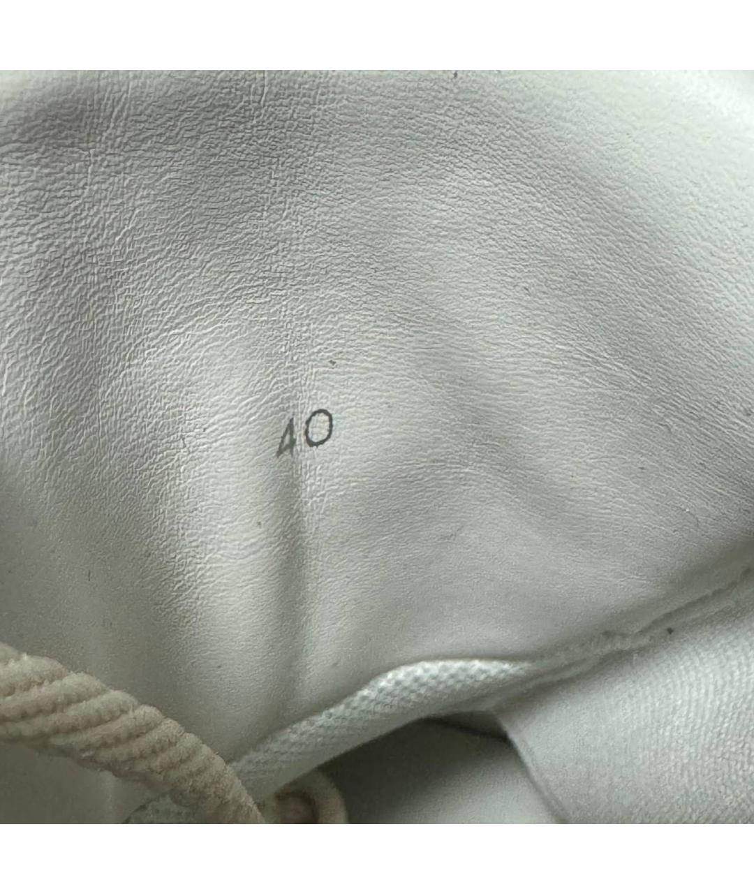 RAF SIMONS Бежевые текстильные низкие кроссовки / кеды, фото 6