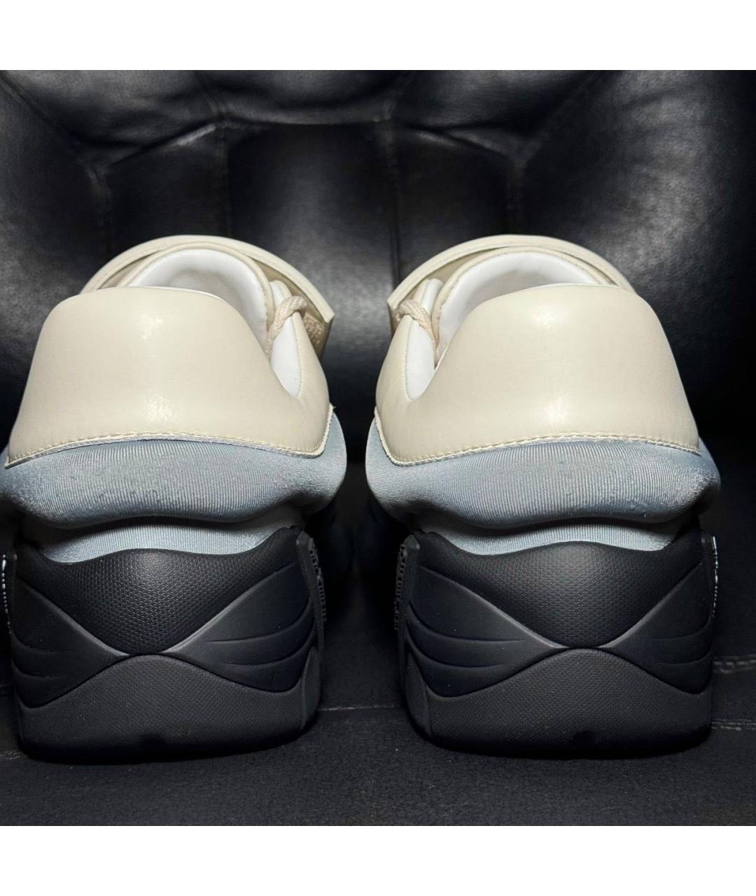 RAF SIMONS Бежевые текстильные низкие кроссовки / кеды, фото 2