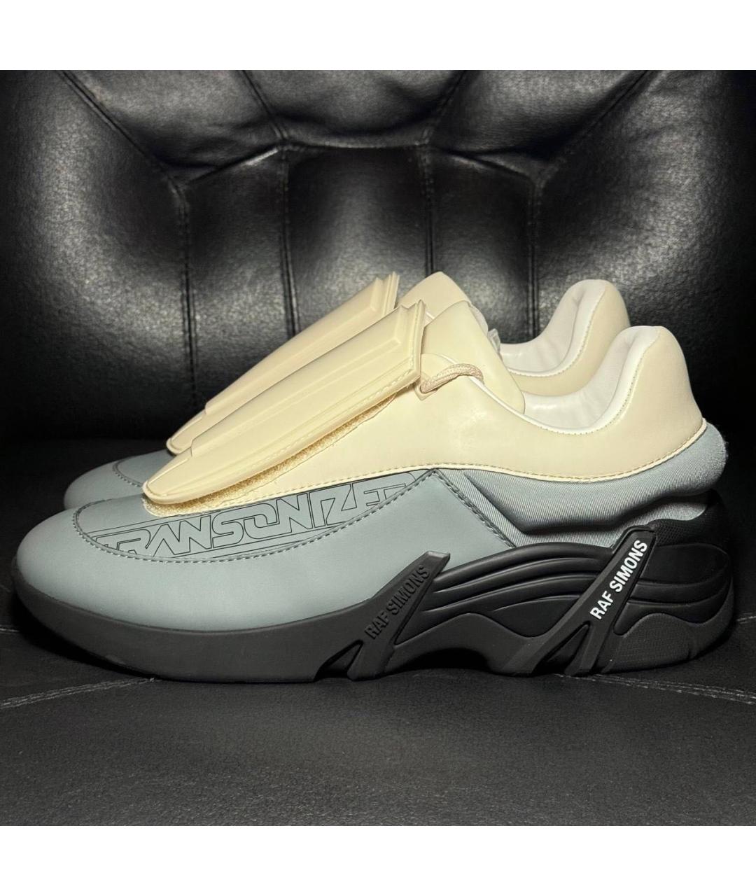 RAF SIMONS Бежевые текстильные кроссовки, фото 3