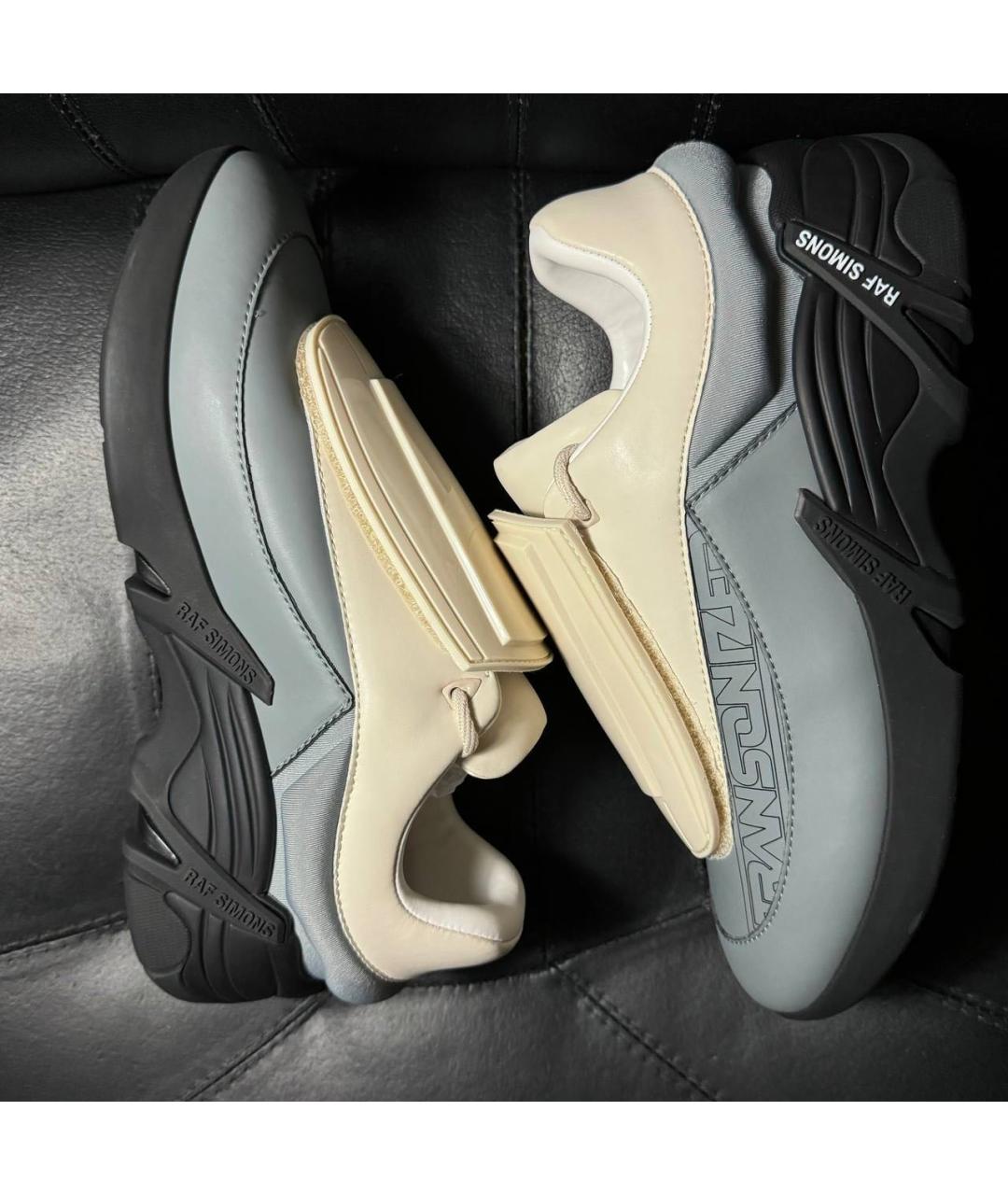 RAF SIMONS Бежевые текстильные кроссовки, фото 5