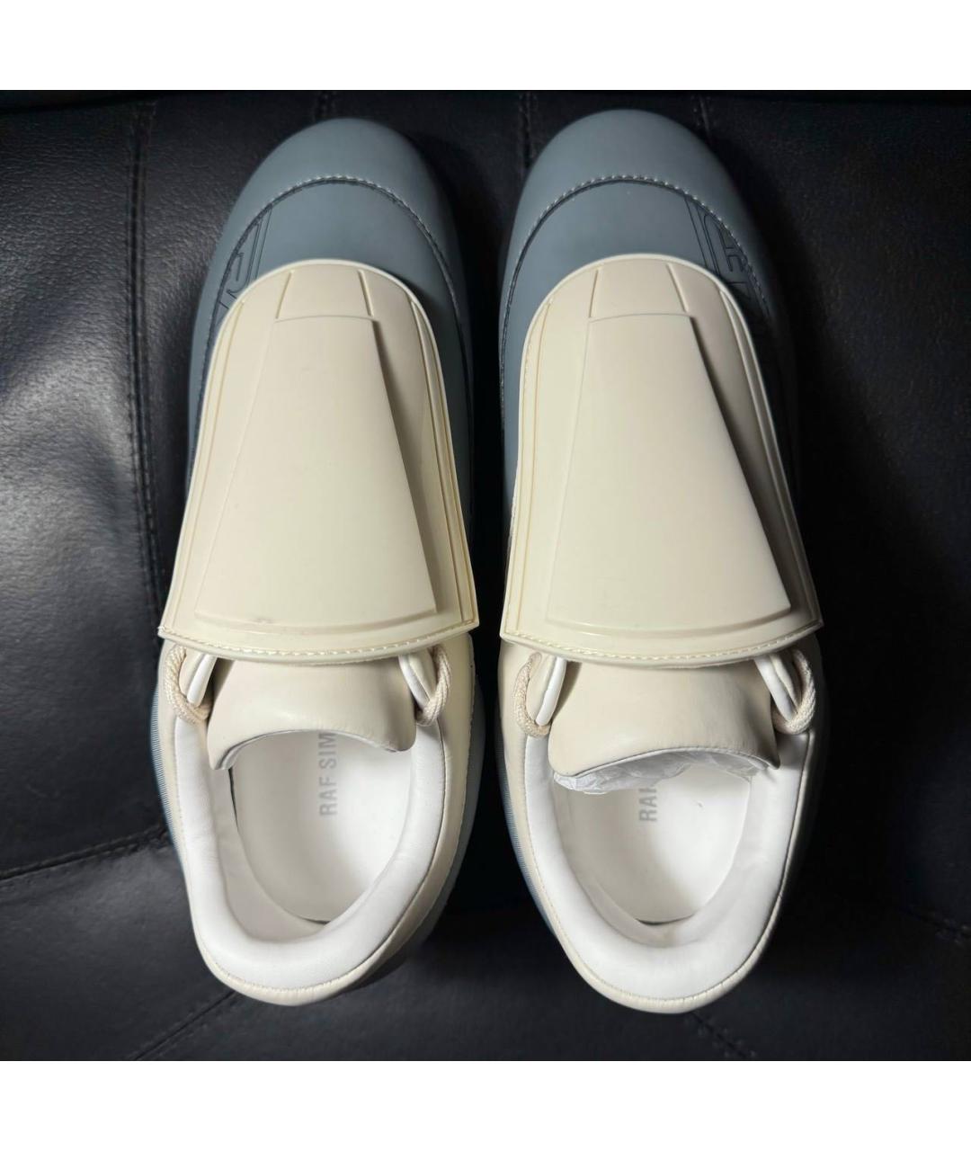 RAF SIMONS Бежевые текстильные кроссовки, фото 7