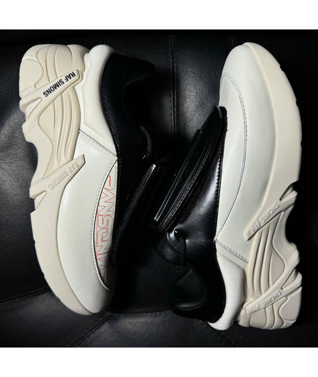 RAF SIMONS Белые текстильные кроссовки, фото 4