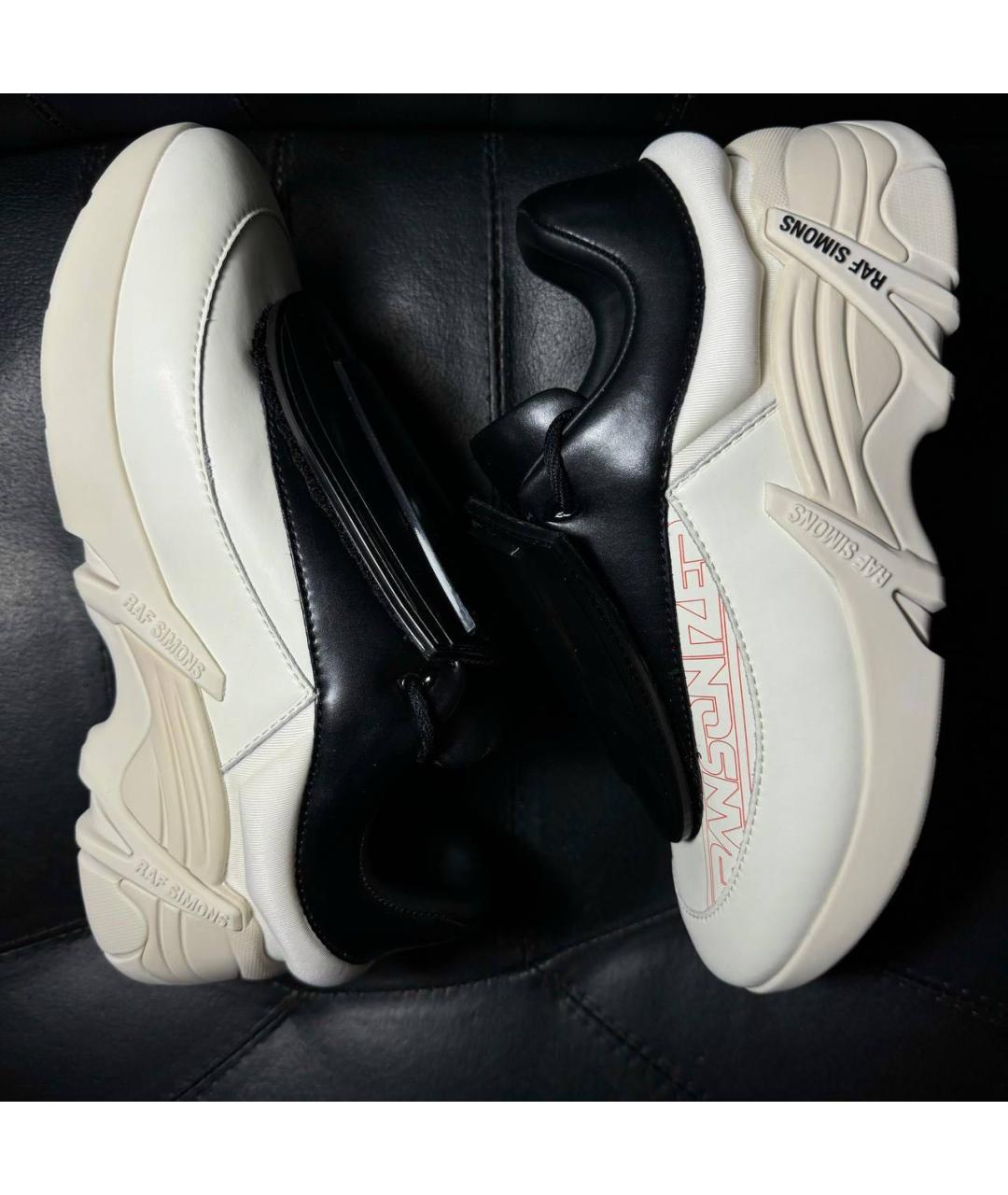 RAF SIMONS Белые текстильные кроссовки, фото 5