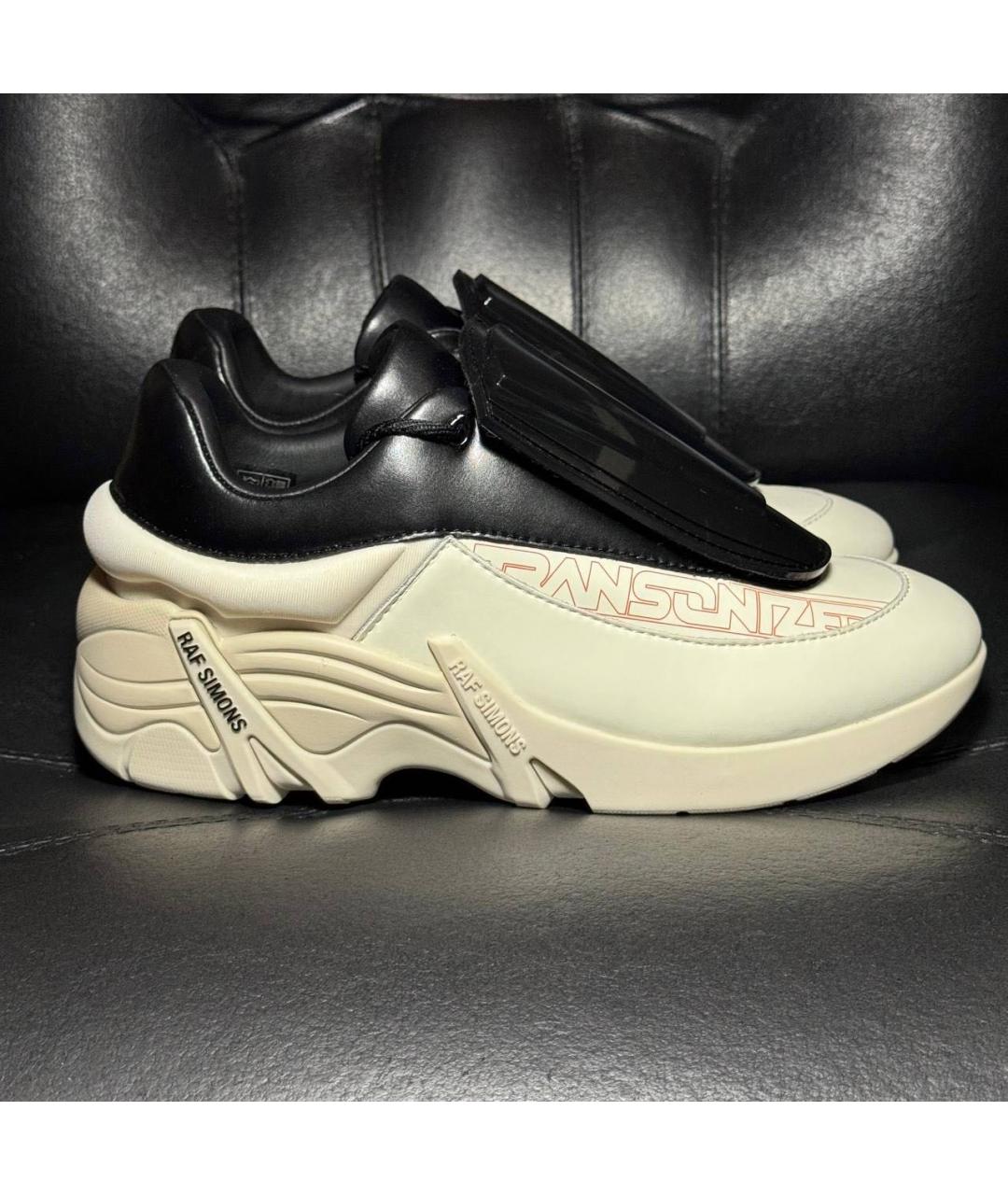 RAF SIMONS Белые текстильные кроссовки, фото 9