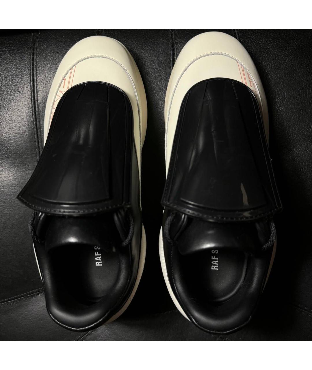 RAF SIMONS Белые текстильные кроссовки, фото 7