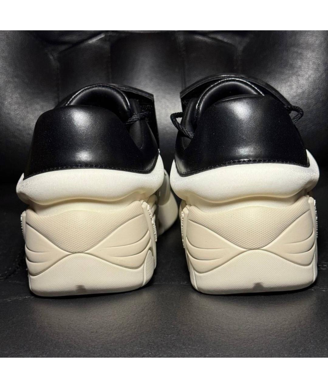 RAF SIMONS Белые текстильные низкие кроссовки / кеды, фото 2