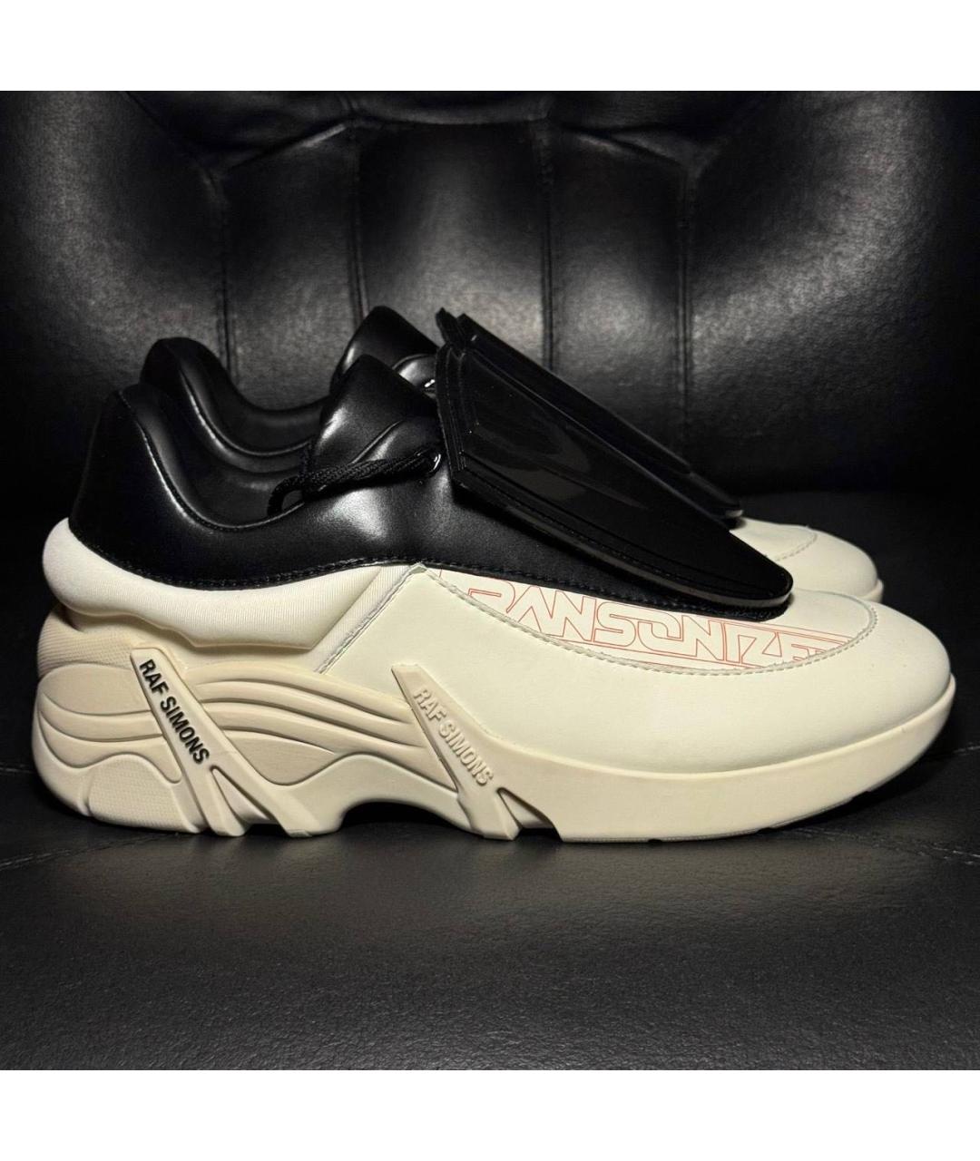 RAF SIMONS Белые текстильные кроссовки, фото 9