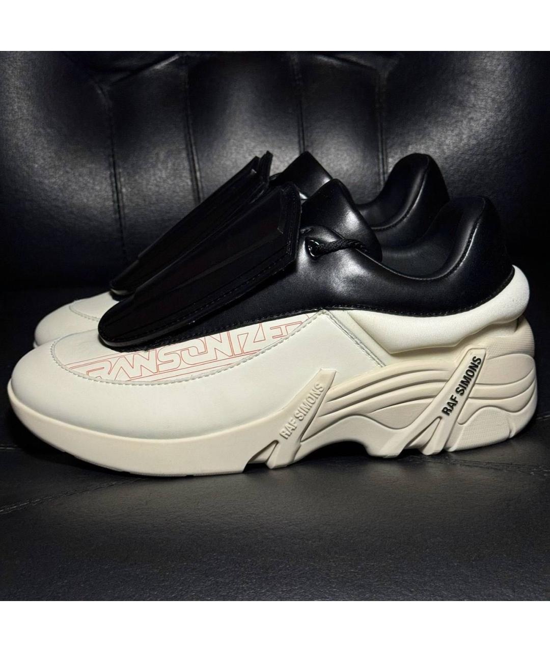 RAF SIMONS Белые текстильные кроссовки, фото 3