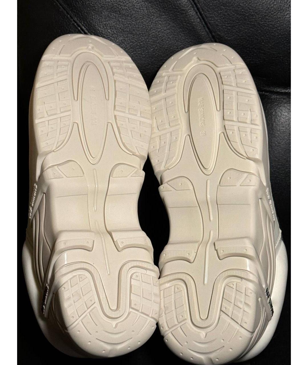 RAF SIMONS Белые текстильные кроссовки, фото 8