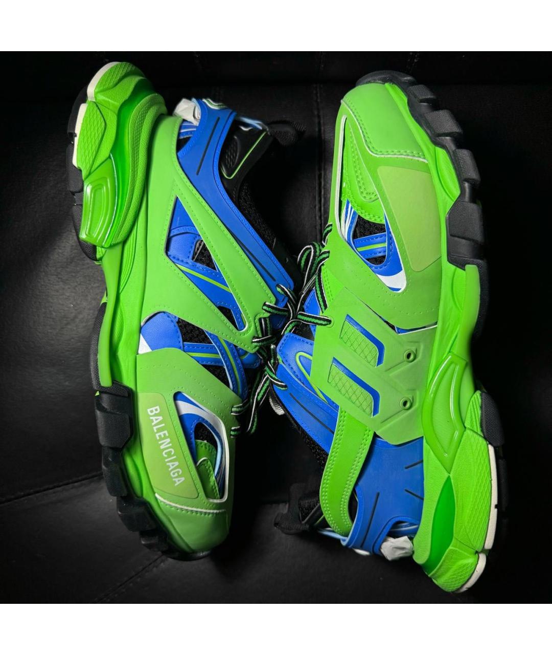 BALENCIAGA Зеленые текстильные кроссовки, фото 5