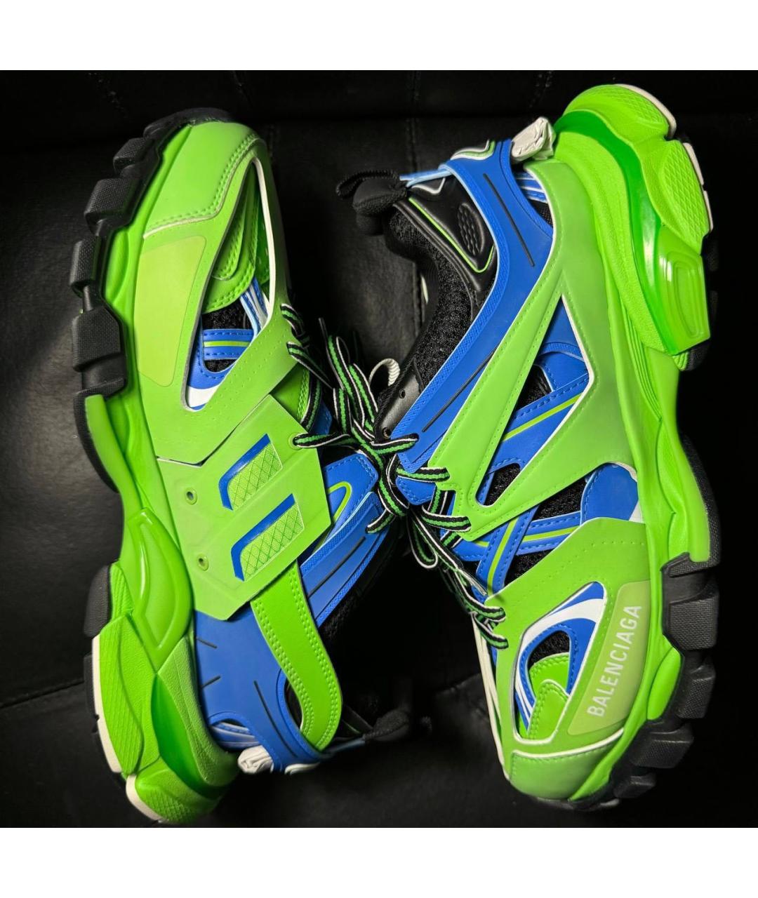 BALENCIAGA Зеленые текстильные кроссовки, фото 4