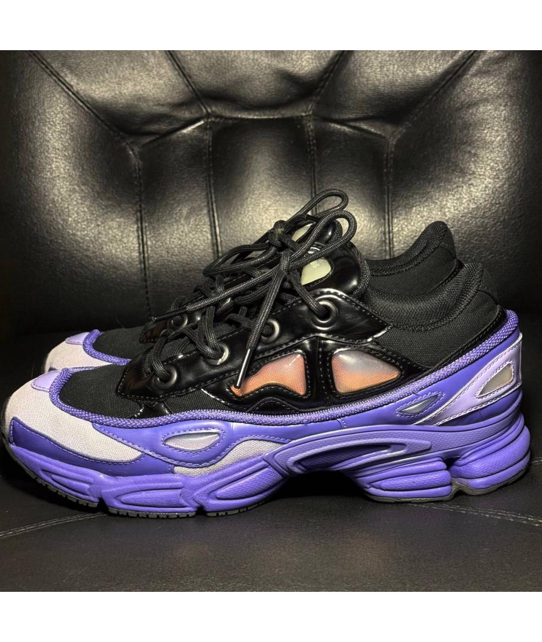 ADIDAS X RAF SIMONS Фиолетовые текстильные низкие кроссовки / кеды, фото 3