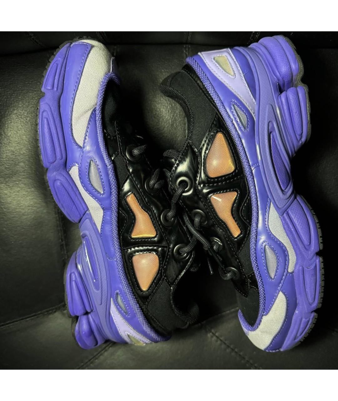 ADIDAS X RAF SIMONS Фиолетовые текстильные низкие кроссовки / кеды, фото 5