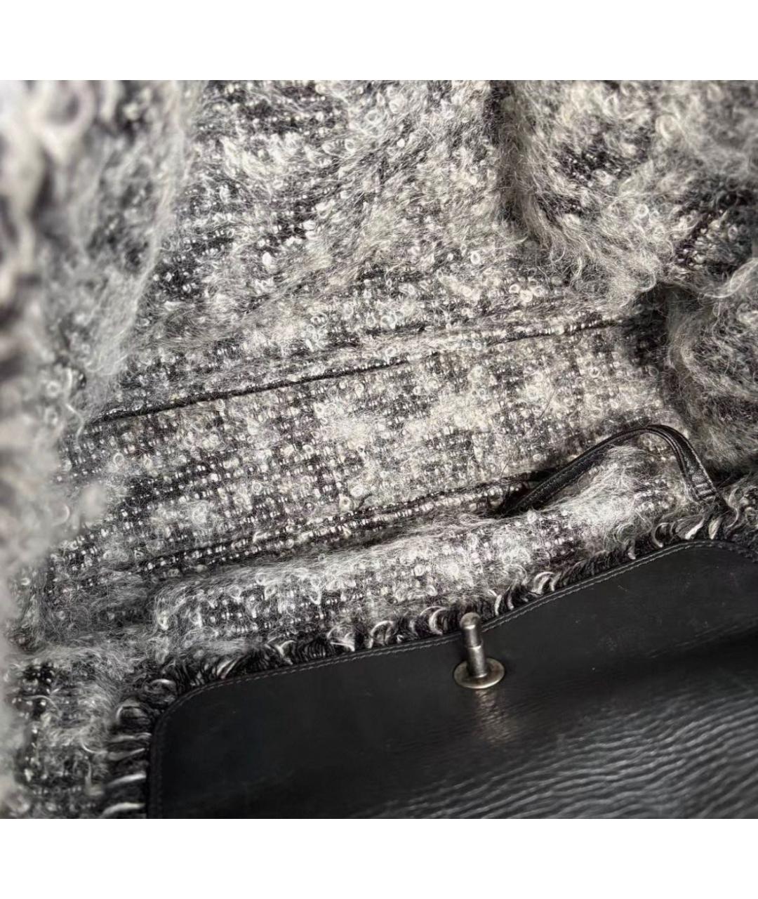 CHANEL Черная кожаная сумка тоут, фото 7