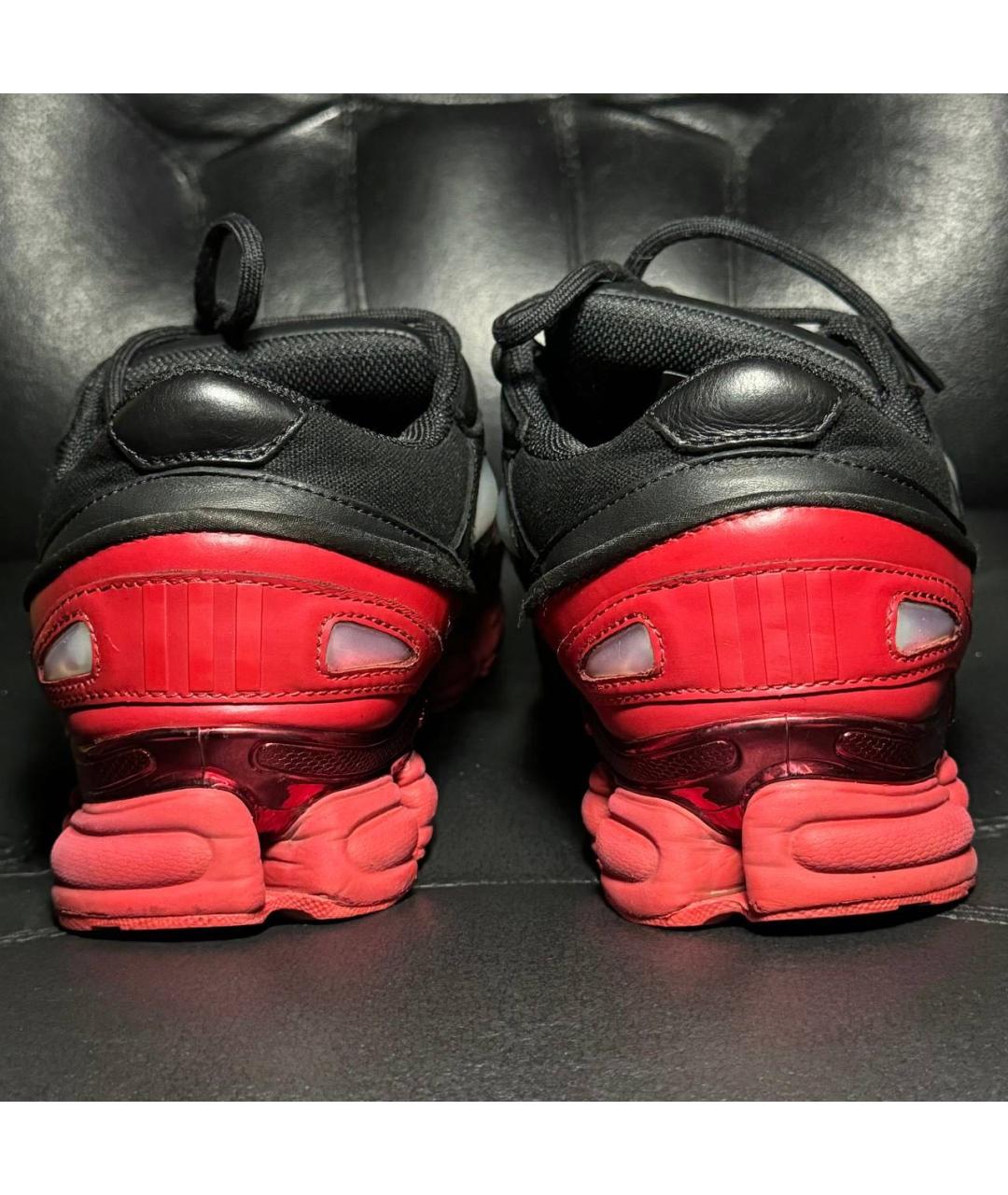 ADIDAS X RAF SIMONS Красные текстильные низкие кроссовки / кеды, фото 2