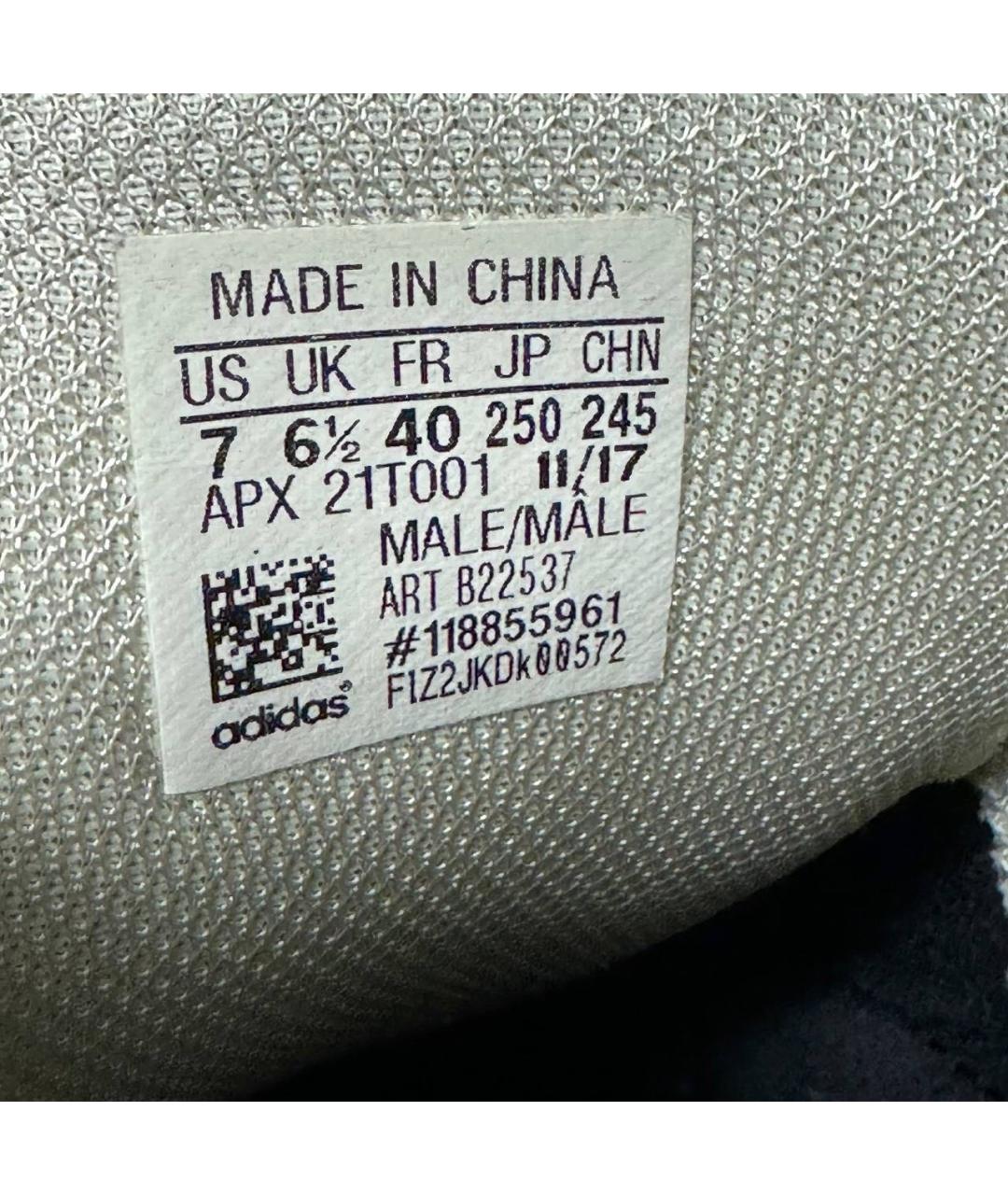 ADIDAS X RAF SIMONS Белые текстильные низкие кроссовки / кеды, фото 6