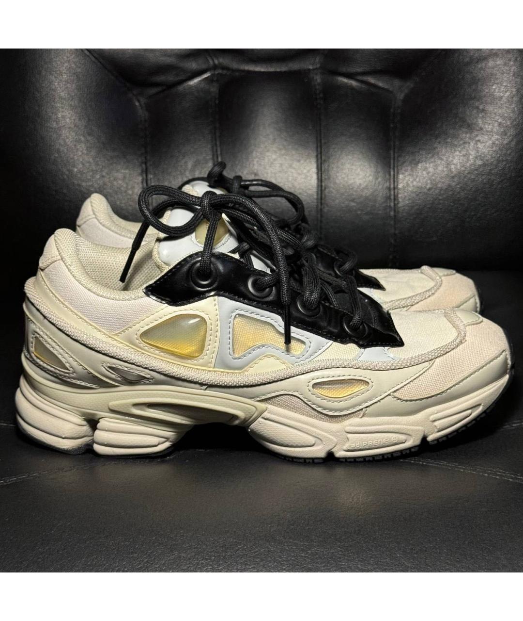 ADIDAS X RAF SIMONS Белые текстильные низкие кроссовки / кеды, фото 7