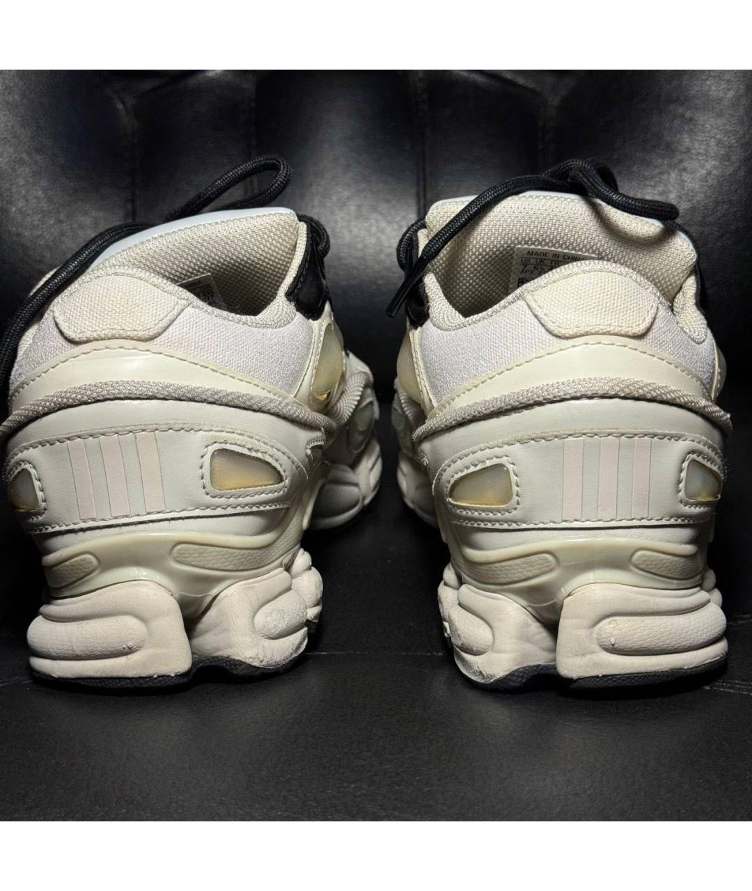 ADIDAS X RAF SIMONS Белые текстильные низкие кроссовки / кеды, фото 2